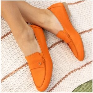 Paul Green Taylor Flat Orange Papaya Pebbled Leather US 6 (UK 3.5)